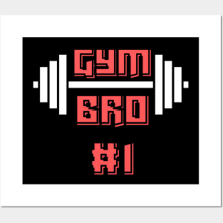 Gym Bro #1 White Posters and Art